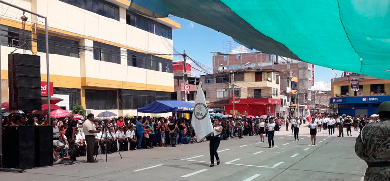 La UPA presente en el desfile de fiestas patrias Bagua Grande